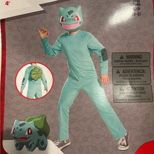 Green and Blue Hooded Jacket with Leaf Design